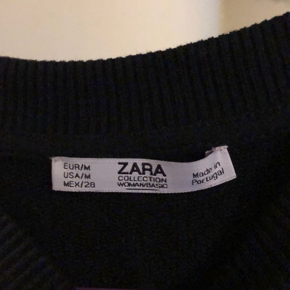 Zara Frilled Sweatshirt Cropped - Picture 4 of 5